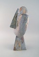 Christina Muff, 
dansk 
samtidskeramiker 
(f. 1971). Stor 
kubistisk unika 
skulptur i 
gyldent ...