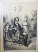 L. Bisch (19 
årh):
Johann 
Wolfgang von 
Goethe 
(1749-1832).
Litografi på 
papir monteret 
på pap ...
