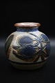 Beautiful 
glazed 
stoneware vase 
from Søholm - 
Denmark.
H:16cm. 
Dia.:16cm. 
Decoration 
number: ...
