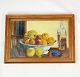 Painting on canvas with fruit motif and wooden frame, from the 1940s.
5000m2 showroom.
