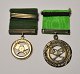 Et par medaljer fra Skytteforeningen, Centrum,Aarhus i sterling sølv, 20. årh. Danmark. Med ...