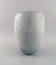 Karlsruhe, Germany. Vase in glazed stoneware. Beautiful crackle glaze. Mid-20th 
century.
