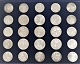 Østrig. 
Sølvmønter. 16 
styk 25 
Schilling fra 
1955 - 1970. 
Der er 9 styk 
50 Schilling 
fra 1959 - ...