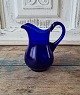 1800s cream jug 
in blue glass