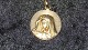 Elegant Vedhæng Jomfru Maria 18 karat GuldBrede 21,22 mm i dia Højde 30,63 mmPæn og ...
