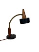 Bordlampe af 
sort metal og 
teak af dansk 
design fra 
1960erne. 
Lampen er i 
flot brugt 
stand. 
H ...