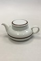 Bing & Grondahl Small Tea Pot with brown decoration