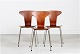 Arne Jacobsen 
(1902-1971)
3 early and 
original 
Munkegaard 
Chairs 
made of teak
Height 77 ...