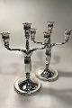 Georg Jensen 
Sterling Sølv 
Tre-armede 
kandelabre No 
161 ...