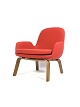 Easy chair with 
legs of walnut 
and upholstered 
with red fabric 
of Danish 
design for 
Normann ...