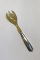 Georg Jensen 
Silver Akkeleje 
Salad Server 
(Fork) No 342B 
(Horn) Measures 
16.3 cm(6 27/64 
in)