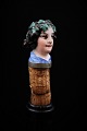 Funny, old wine 
stopper in 
painted 
porcelain with 
bust of Nobel 
Woman. 
Is intact and 
in good ...