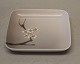 B&G 455-13 Art 
Nouveau Tray 
with fruit 
flower ca 12.5 
cm Bing and 
Grondahl Marked 
with the three 
...
