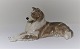 Royal 
Copenhagen. 
Porcelænsfigur. 
Liggende 
Collie. Model 
1701. Længde 28 
cm. (1 
sortering)
