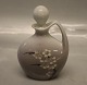 B&G 0015-127 Art Nouveau Small flask with stopper 12 cm decorated with 
fruitflower B&G Porcelain