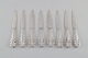 Eight early 
Georg Jensen 
Lily of the 
valley fruit / 
butter knives 
in solid silver 
(830). Dated 
...