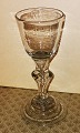 Baroque glass 
for wine from 
the 18th 
century on a 
high footing. 
Hessian type. 
Appears in good 
...