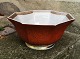 Royal Copenhagen bowl in red crackled porcelain