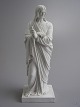 Royal 
Copenhagen 
Bisquit  
Apostlen Jakob 
der læner sig 
til en 
valkestok H: 
32,5 cm.