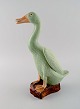 Austrian studio ceramicist. Goose in glazed stoneware. 1930s / 40s.
