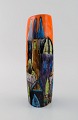 Elio Schiavon 
(1925-2004), 
Italien. Unika 
vase i glaseret 
keramik med 
håndmalet 
bymotiv. ...