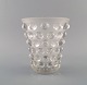 Tidlig og sjælden René Lalique Bamako vase i klart mundblæst kunstglas. 1930'erne.Måler: 18,5 ...
