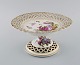 Antique Meissen 
compote in 
openwork 
porcelain with 
...