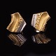 Pair of 14kt gold Lapponia earrings. Size: 11x9mm