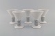 Heide Warlamis for Vienna Collection. Five glasses / bowls in porcelain. 
Austria, 1980s.
