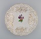 Antik Meissen 
porcelænsskål 
med håndmalede 
blomster og ...