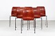 German 
Furniture 
Design
6 chairs made 
of molded 
plywood
nut-brown 
colored and 
with ...