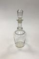Holmegaard 
Glass carafe 
cylindrical 
shape, line 
around ...