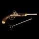 Dansk ringhane pistol Model 1848. Liège modelLås stemplet med kronet M. Pibe stemplet "4 DR. ...