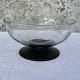 Holmegaard, Viby, Sortfods skål med drueklaser, 15,5cm i diameter, 8cm høj *Perfekt stand*