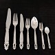 Georg Jensen, Johan Rohde; Konge/acorn silver cutlery, complete for 6 persons, 
52 pieces