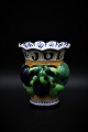 Gammel Aluminia jule vase fra 1918 i fajance.Dekorations nummer : 1155/1022. H:13,5cm. ...