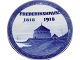 Royal 
Copenhagen 
Mindeplatte fra 
1918, 
Frederikshavn 
100 år som 
købstad 
1818-1918 med 
motiv af ...