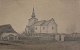 Fritz, Marcus Bech (1868 - 1942) Danmark: Bredsten Kirke. Tusch på papir. 21,5 x 35 cm. ...