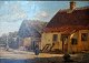 Fischer, August 
(1854 - 1921) 
Denmark: Scene 
from 
Lygtekroen. 
Copenhagen. Oil 
on canvas. 
Signed ...