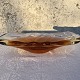 Bordskål, Laksefarvet med med luftbobler, 38cm bred, 8cm høj, 14cm dyb *Perfekt stand*