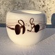Holmegaard, Melodi, Vase, 12cm i diameter, 10,5cm høj, Design Michael Bang *Perfekt stand*