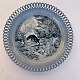 Bing & 
Grøndahl, 
Platte, Djur i 
gryning 
#11002/629, 
20cm i 
diameter, Räv 
vid Gärdsgärd, 
Motiv 2 ...