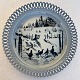 Bing & 
Grøndahl, 
Platte, Harald 
Wiberg, Djur i 
gryning 
#1003/629, 20cm 
i diameter, 
Fasaner  på ...