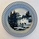Bing & 
Grøndahl, 
Platte, Harald 
Wiberg, Djur i 
gryning 
#11001/629, 
20cm i 
diameter, Motiv 
1, ...