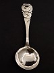 Art nouveau 
serverings ske 
21,5 cm. med 
Bindesbøl 
dekoration emne 
nr. 482628