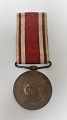 Danmark. 
Medalje. For 
deltagelse i 
krigen 1848-50. 
Diameter 3 cm.