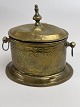 Antique 
Moroccan brass 
tea caddy, 
Middle East, 
early 1900s.