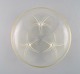 Tidlig René Lalique Volubilis skål i klart og matteret mundblæst kunstglas på trefod. ...