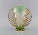 Pierre Gire (1901-1984), aka Pierre d'Avesn. Sjælden art deco vase i klart og grønt mundblæst ...
