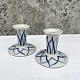 Lyngby, Danild 
40, Blå flamme, 
Lysestage med 
mønster på 
stage, 9cm i 
diameter, 8,5cm 
høj, Design ...